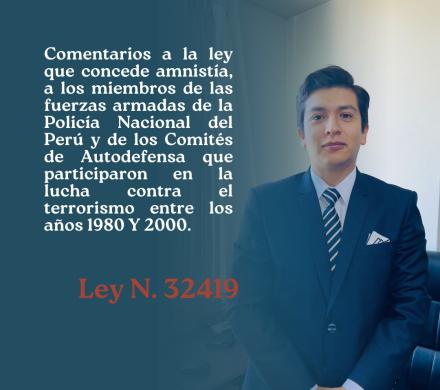 Comentarios a Ley N.° 32419